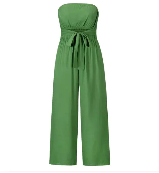 Ribbon Tube Jumpsuit